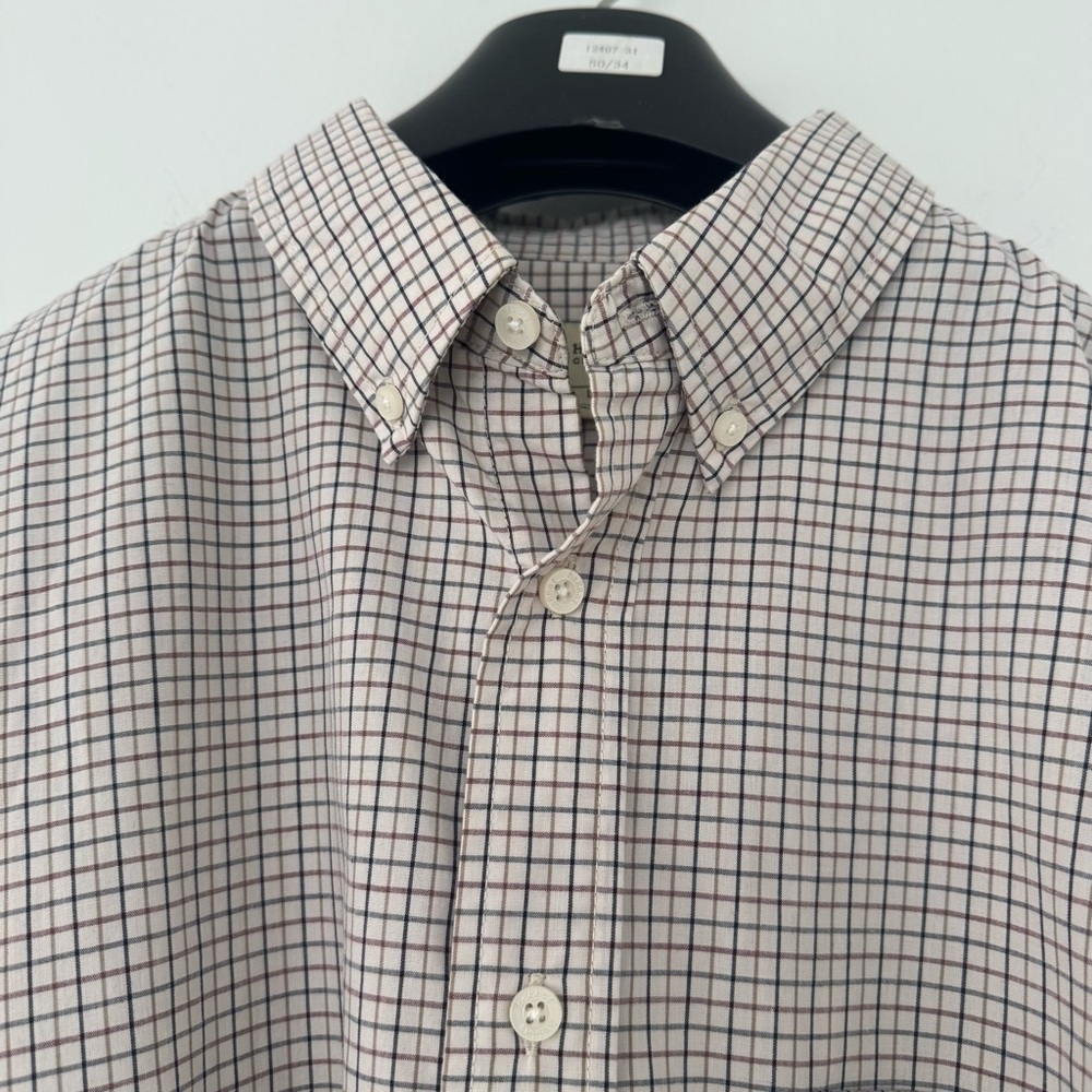 Haggar Gongham Checkered Button Down Shirt Multicolored Men's Large